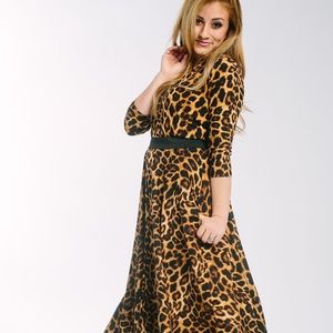 Cheetah Curie Dress - Agnes & Dora